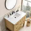 James Martin Vanities Breckenridge 36in Single Vanity, Light Natural Oak w/ 3 CM Ethereal Noctis Top 330-V36-LNO-3ENC